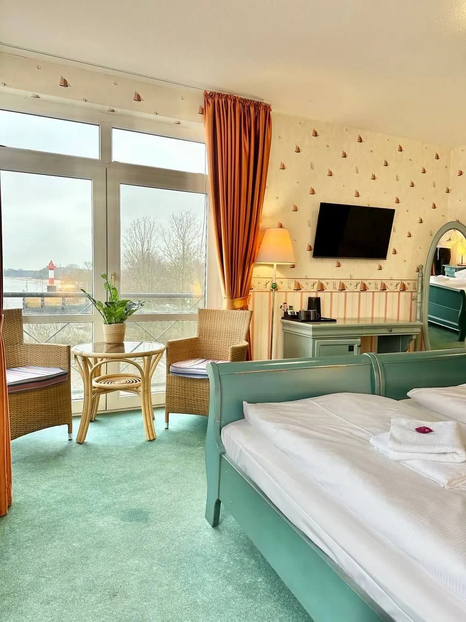 Doppelzimmer mit Weserblick